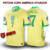 Camisa Brasil Casa 24/25 "VINI JR. #7" - Versão Torcedor Masculino - Nike - Amarela - loja online