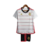 Kit Infantil Flamengo Fora 2023/24 - Versão Torcedor Unissex - Adidas - Camisa Branca e Shorts Preto