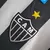 Camisa Atlético Mineiro Casa 16/17 - Versão Retrô Masculino - Dryworld - Branca e Preta Listrada