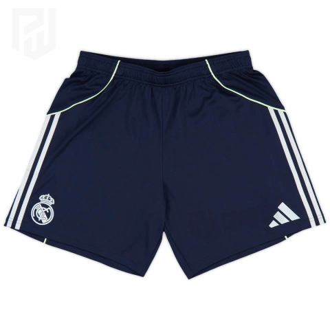 Calção Real Madrid Away 2025/2026 - Versão Torcedor Masculino - Adidas - Azul - comprar online