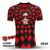 Camisa pré jogo do Flamengo 2025/26 masculina, preta com detalhes em vermelho e logo do clube.