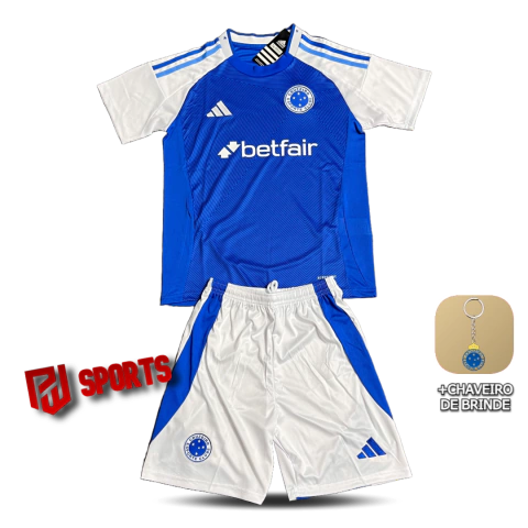 Kit Infantil Cruzeiro Casa 2025 - Versão Torcedor Unissex - Adidas - Azul - comprar online