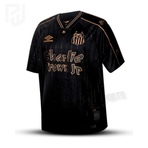 Camisa Peixão Charlie Brown Jr. 2024 - Versão Torcedor Masculino - Preta e Dourada - comprar online