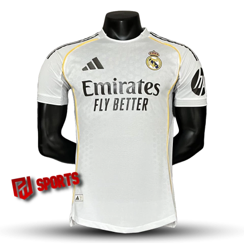 Camisa Real Madrid Casa 2025/2026 - Versão Jogador Masculino - Adidas - Branco - comprar online