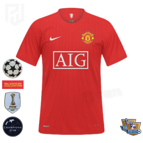 Camisa Manchester United Home 2007/08 - Versão Retrô Masculino - Nike - Vermelha - comprar online