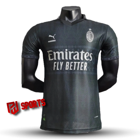 Camisa AC Milan x Pleasures 24/25 - Versão Jogador Masculino - Puma - Preta - comprar online