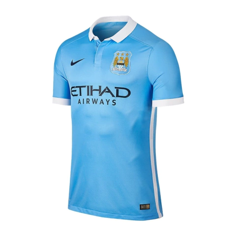 Camisa Manchester City Home 2015/2016 - Versão Retrô Masculino - Nike - Azul - comprar online