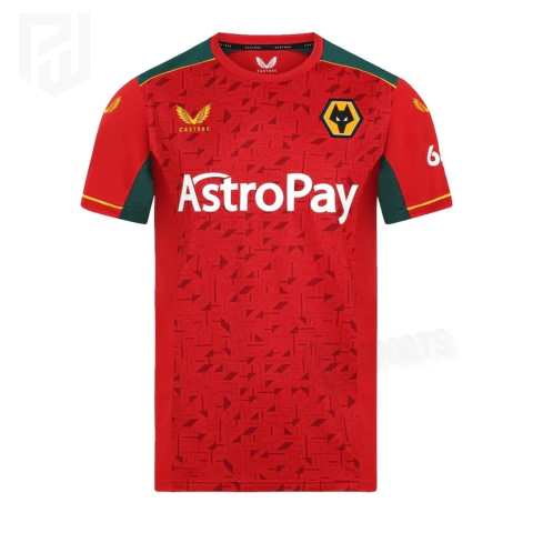 Camisa Wolverhampton Away 2023/24 - Versão Torcedor Masculino - Castore - Vermelho - comprar online