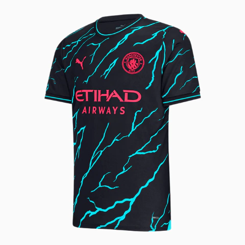 Camisa Manchester City Third 2023/24 - Versão Torcedor Masculino - Puma - Preta - comprar online