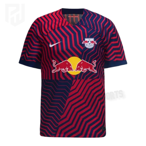 Camisa RB Leipzig Away 2023/24 - Versão Torcedor Masculino - Nike - Vermelha e Azul - comprar online