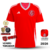 Camisa vermelha do Internacional, modelo Home 2025/26, versão torcedor masculino da Adidas, com detalhes em branco e logotipo do clube.