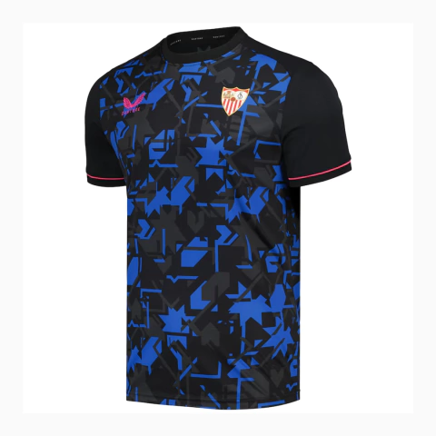 Camisa Sevilla Third 23/24 com Patch La liga - Versão Torcedor Masculino - Castore - Preta e Azul - comprar online