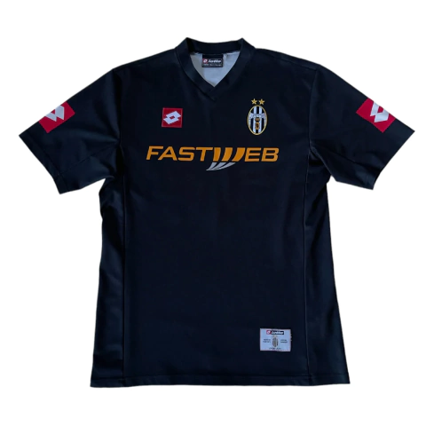 Camisa Juventus Away 2001/02 - Versão Retrô Masculino - Lotto - Preta - comprar online
