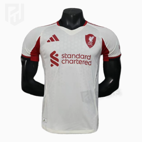 Camisa Liverpool Away 2025/2026 - Versão Jogador Masculino - Adidas - Bege - comprar online