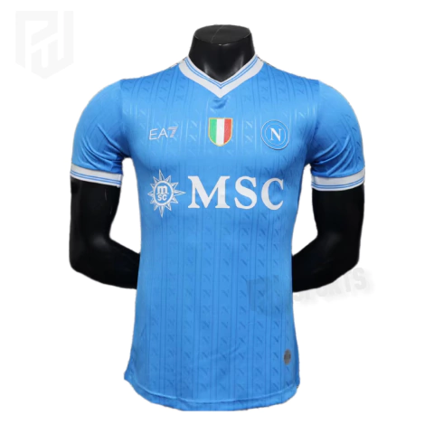 Camisa Napoli Home 2025/2026 - Versão Jogador Masculino - EA7 - Azul - comprar online