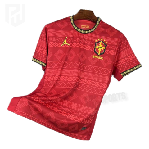 Camisa Seleção Brasileira Edição Especial 2025/26 - Versão Torcedor Masculino - Nike Jordan - Vermelha - comprar online