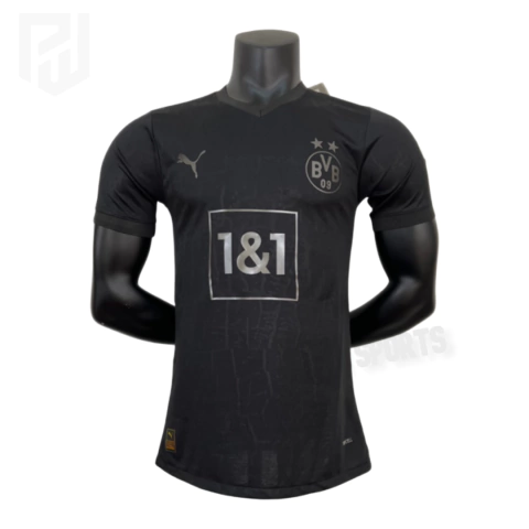 Camisa Borussia Dortmund Blackout 2023/24 - Versão Jogador Masculino - Puma - Preta - comprar online