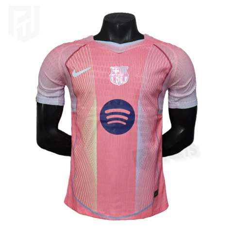 Camisa Barcelona Edição Especial 2025/26 - Versão Jogador Masculino - Nike - Rosa - comprar online