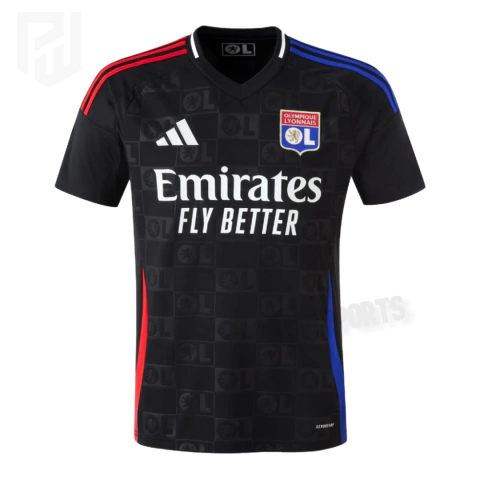 Camisa Lyon Away 2024/25 - Versão Torcedor Masculino - Adidas - Preto - comprar online