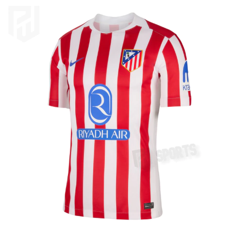 Camisa Atlético de Madrid Home 2025/2026 - Versão Torcedor Masculino - Nike - Vermelha e Branca Listrada - comprar online