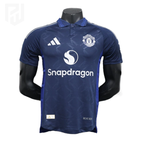 Camisa Manchester United Away 2024/25 - Versão Jogador Masculino - Adidas - Azul - comprar online