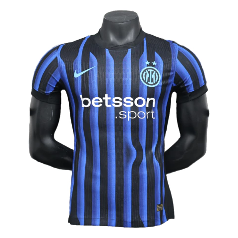 Camisa Inter de Milão Home 25/26 - Versão Jogador Masculino - Nike - Preta e Azul - comprar online