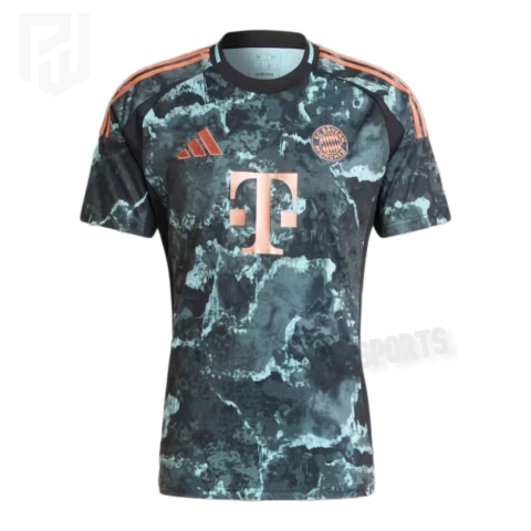 Camisa Bayern de Munique Away 2024/2025 - Versão Torcedor Masculino - Adidas - Preta e Turquesa - comprar online