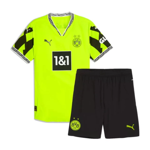 Kit Infantil Borussia Dortmund Aniversário 2024 - Versão Torcedor Unissex - Puma - Camisa e Shorts Neon - comprar online