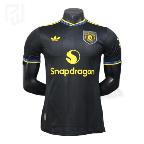 Camisa Manchester United Third 2025/2026 - Versão Jogador Masculino - Adidas - Preta - comprar online