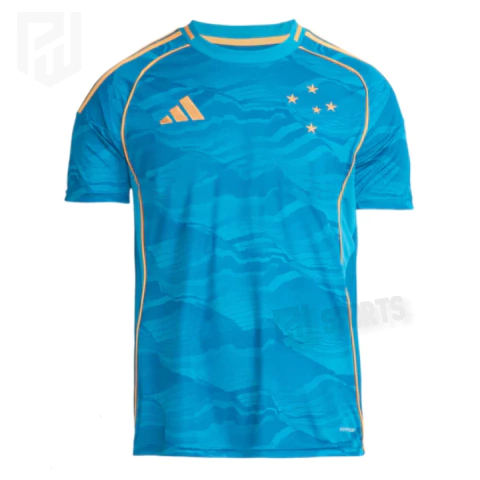 Camisa Cruzeiro III 2025/26 Sem Patrocínio - Versão Torcedor Masculino - Adidas - Azul - comprar online