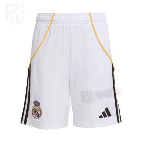 Calção Real Madrid Home 2025/2026 - Versão Torcedor Masculino - Adidas - Branco - comprar online