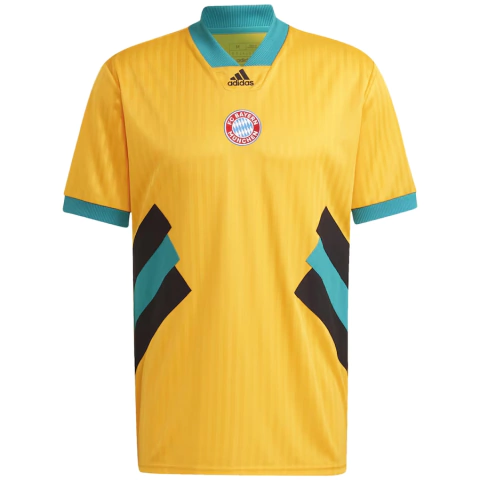 Camisa Bayern de Munique Icon 2023/24 - Versão Torcedor Masculino - Adidas - Amarela