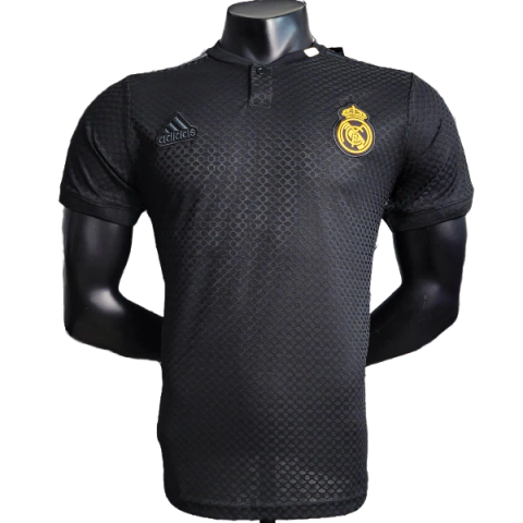 Camisa Real Madrid Treino 23/24 - Versão Jogador Masculino - Adidas - Preto