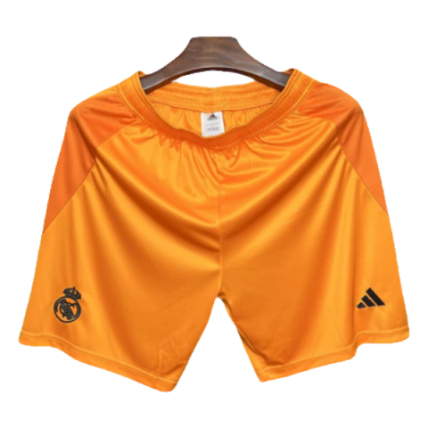 Calção Real Madrid Fora 24/25 - Versão Torcedor Masculino - Adidas - Laranja
