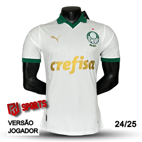Camisa Palmeiras Fora 24/25 - Versão Jogador Masculino - Puma - Branco