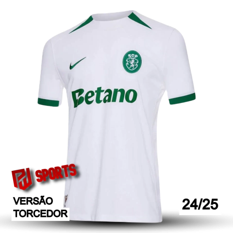 Camisa Sporting Fora 24/25 - Versão Torcedor Masculino - Nike - Branco