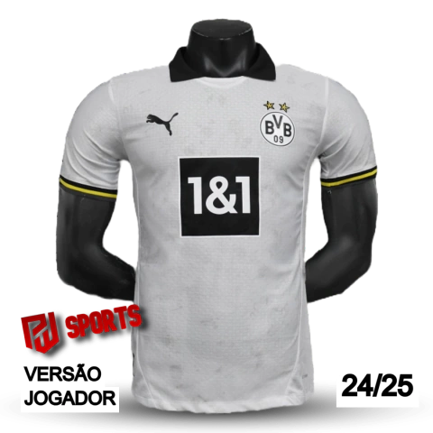 Camisa Borussia Dortmund Third 2024/25 - Versão Jogador Masculino - Puma - Branca