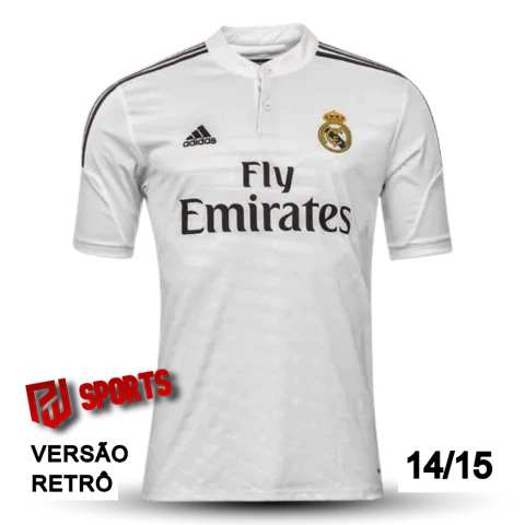 Camisa Real Madrid Home 2014/2015 - Versão Retrô Masculino - Adidas - Branca