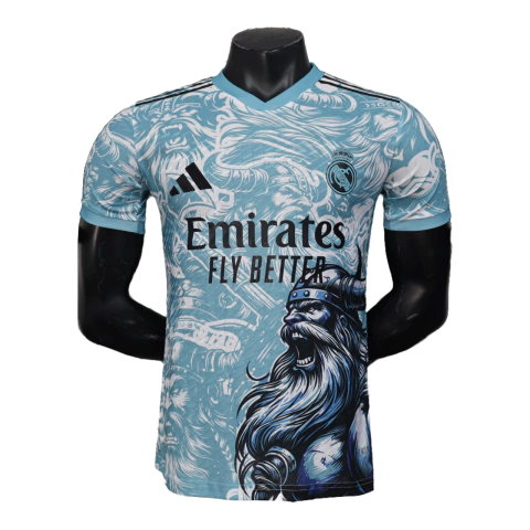 Camisa Real Madrid Edição Especial Vikings 2025 - Versão Jogador Masculino - Adidas - Azul - comprar online