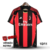 Camisa Milan Casa 10/11 - Versão Retrô Masculino - Adidas - Preta com Listras Vermelhas