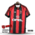 Camisa Milan Casa 98/99 - Versão Retrô Masculino - Adidas - Preta com Listras Vermelhas