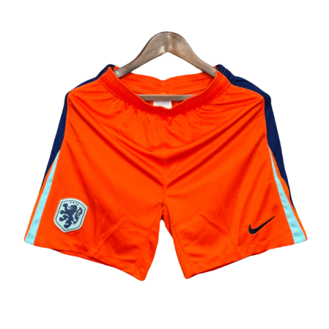 Calção Holanda Casa 24/25 - Versão Torcedor Masculino - Nike - Laranja
