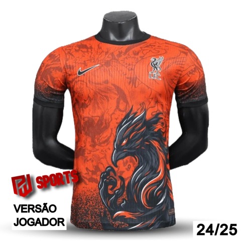 Camisa Liverpool Edição Especial Águia 24/25 - Versão Jogador Masculino - Nike - Vermelha