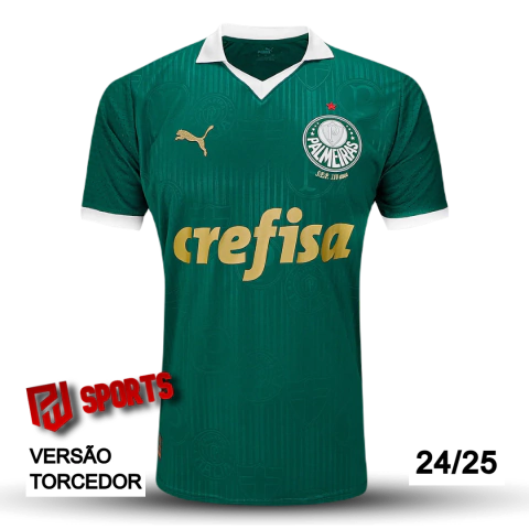 Camisa Palmeiras Casa 24/25- Versão Torcedor Masculino - Puma - Verde