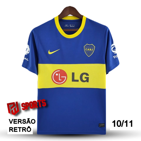 Camisa Boca Juniors Casa 10/11 - Versão Retrô Masculino - Nike - Azul