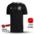 Camisa preta do Flamengo excelência negra 2021, versão torcedor masculino, com detalhes em branco e logotipo da Adidas.