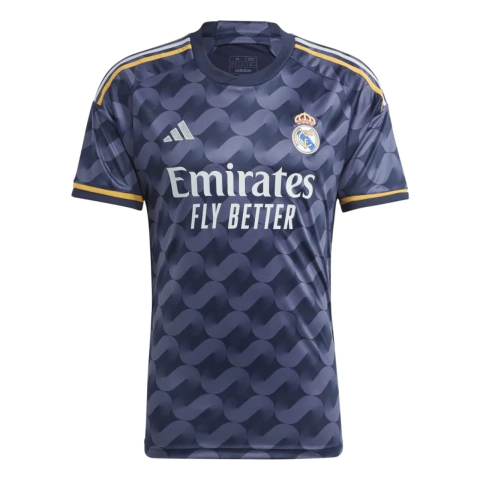 Camisa Real Madrid Away 23/24 Torcedor Masculina Azul da Adidas