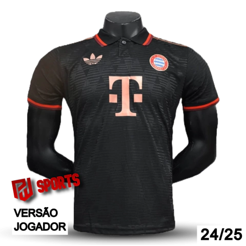 Camisa Bayern de Munique Edição Especial 24/25 - Versão Jogador Masculino - Adidas - Preta