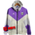 Jaqueta Corta-Vento Arsenal 23/24 - Masculino - Adidas - Off White e Roxo