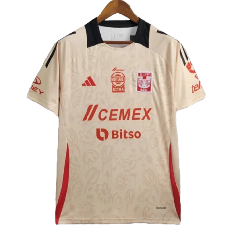 Camisa Tigres UANL Edição Limitada 24/25 - Versão Torcedor Masculino - Adidas - Bege